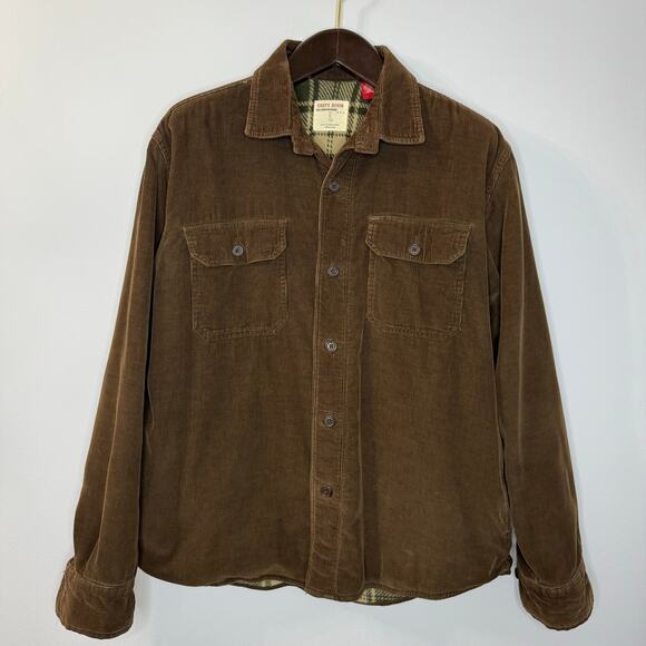Chaps Other - Vintage Chaps Corduroy Fleece Lined Shacket Shirt Jacket Brown Workwear L